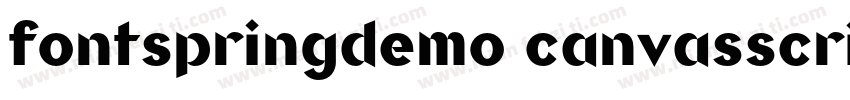 fontspringdemo canvasscript字体转换